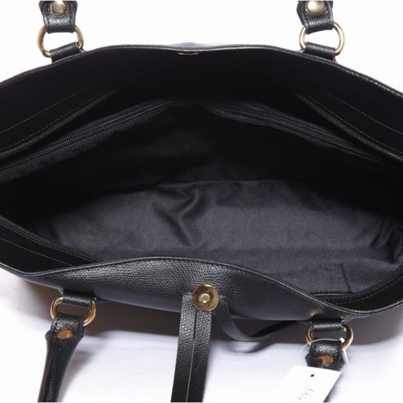 Bassira Black Italian Leather Handbag - Picture 6 of 7